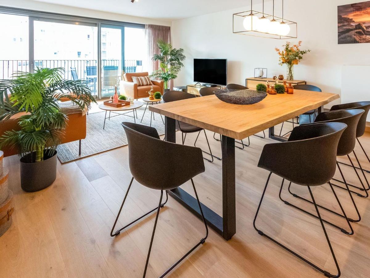 Luxurious Crystal Sea View Apartment With 2 Terraces Ostende Kültér fotó