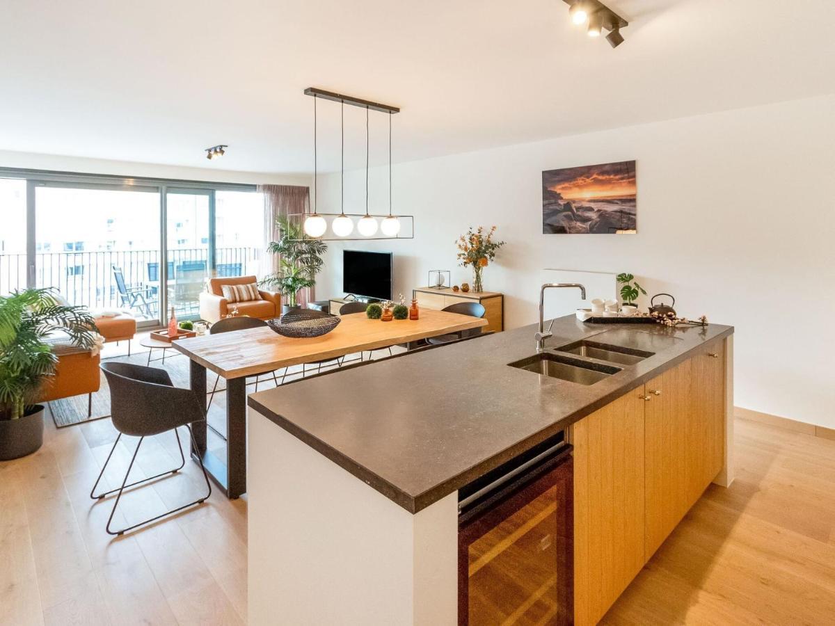 Luxurious Crystal Sea View Apartment With 2 Terraces Ostende Kültér fotó